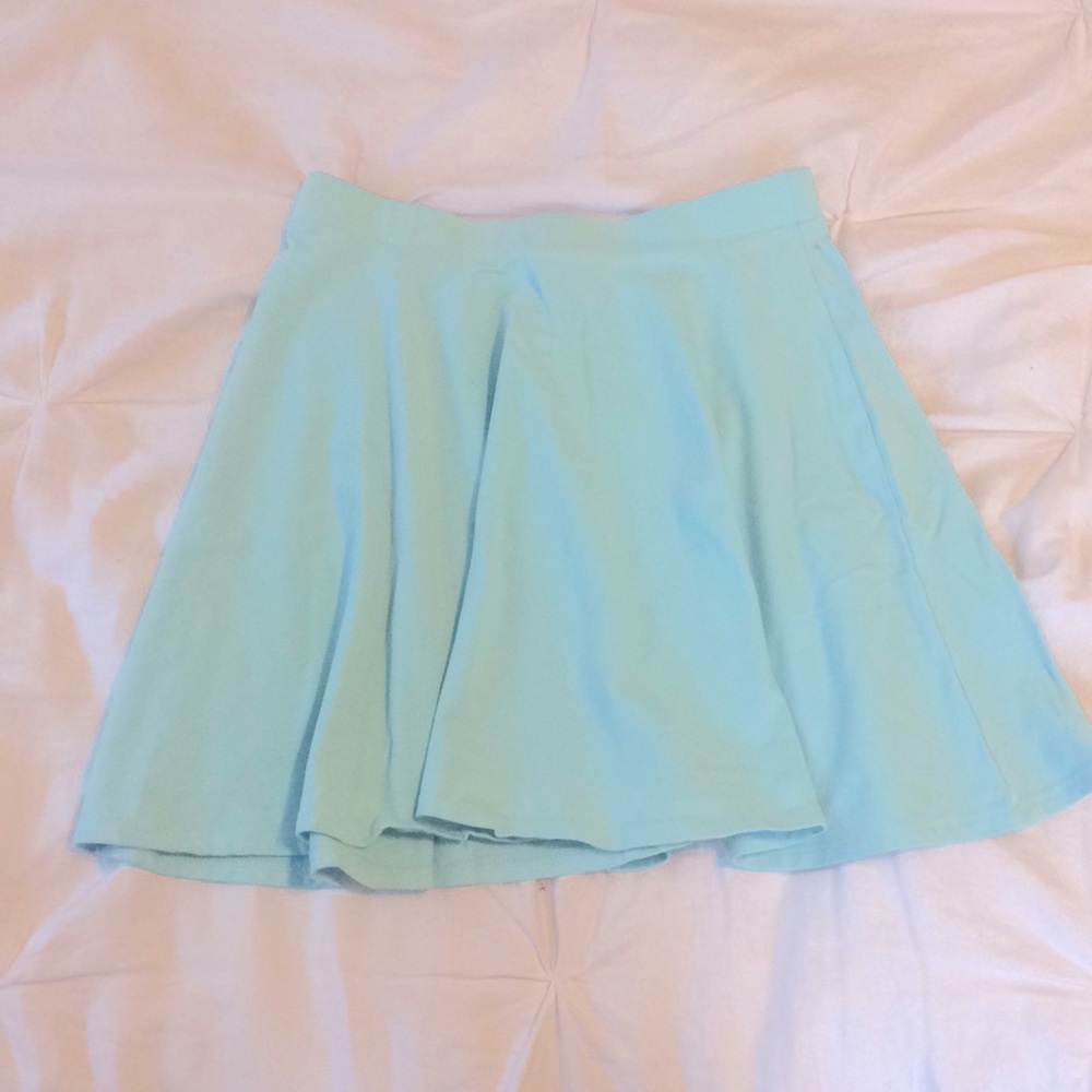 Aqua skater skirt